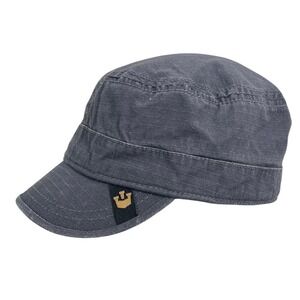 Goorin Bros Private Cadet Hat Mens Medium Gray Ripstop Cotton Military Cap